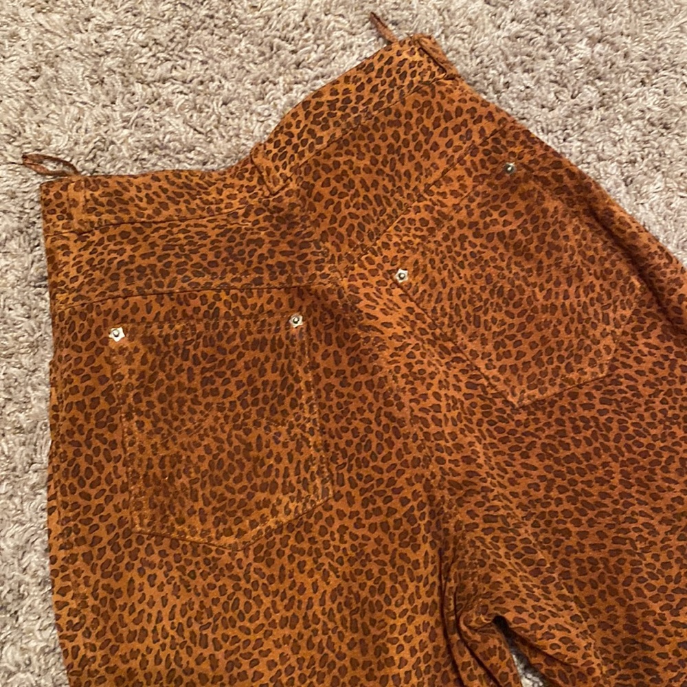 Vintage Cedar’s Jeans Sz 8 Lined Genuine Suede Leather High Waisted Pants - Picture 5 of 8
